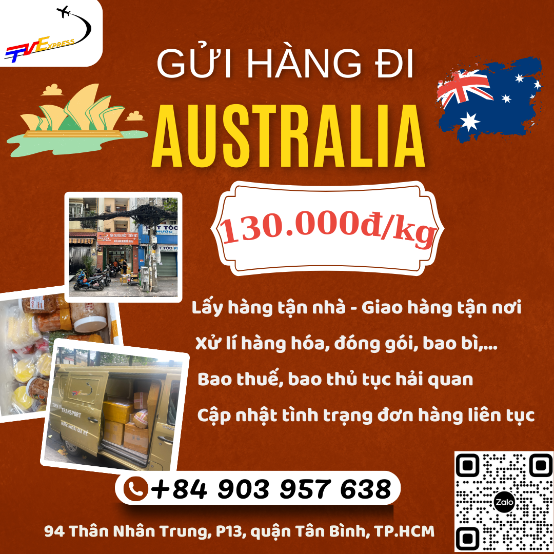 Gửi hàng đi Úc- Tiến Việt Express